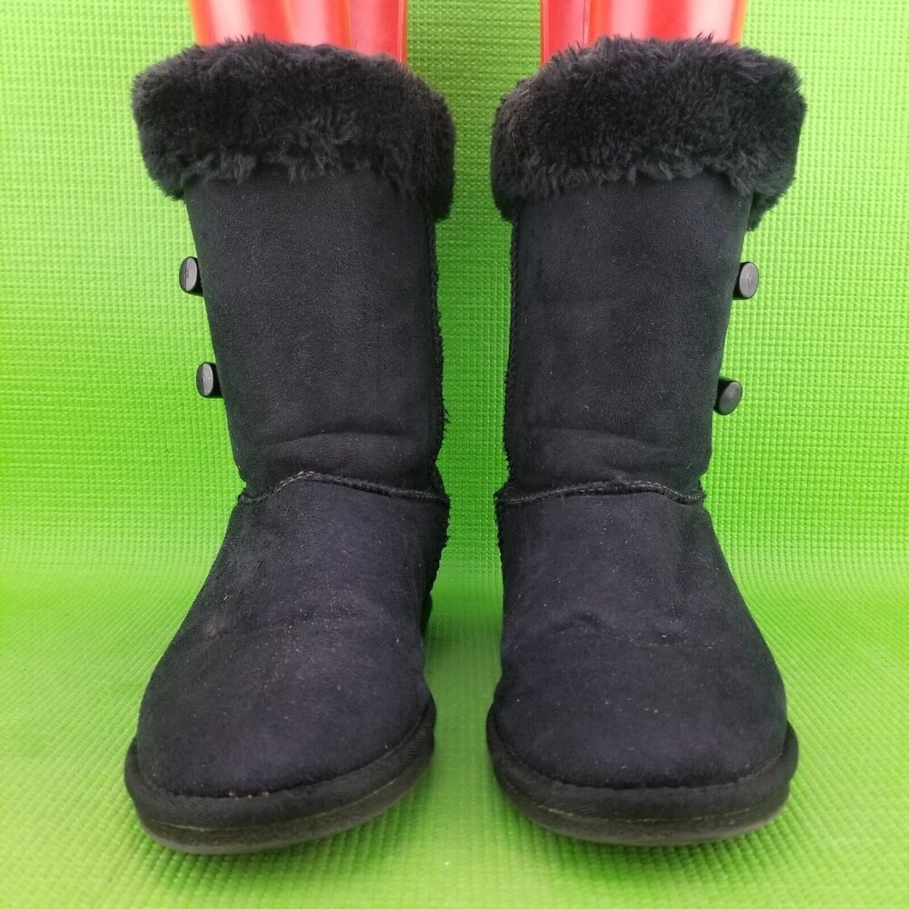 ✅Apres by Lamo BLACK Microfiber Faux Fur Lined Winter Boots Women's Sz 8 Comfort - Picture 6 of 11